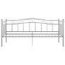 Sofa Bed Frame Grey Metal 90x200 cm Image 8