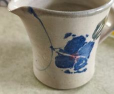 Mystic Blue Milk Jug handmade from Healy Pottery in County Wicklow, Ireland.