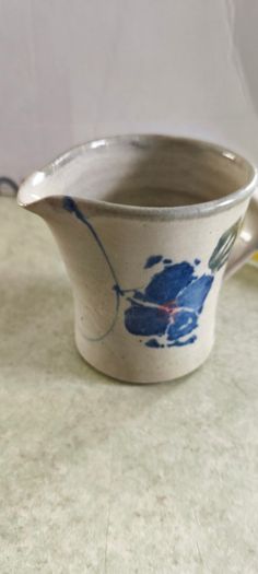 Mystic Blue Milk Jug handmade from Healy Pottery in County Wicklow, Ireland.
