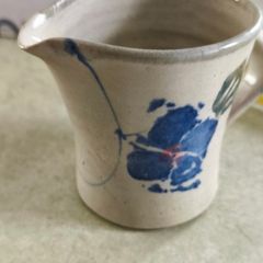 Mystic Blue Milk Jug handmade from Healy Pottery in County Wicklow, Ireland.