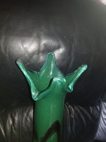 Seguso style pulled finger vase