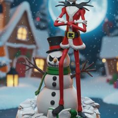 Jack Skellington Christmas Snowman Decoration