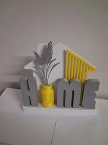 Brand New 3D Printed "HOME" Table Sign / Modern Decor