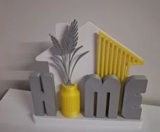 Brand New 3D Printed "HOME" Table Sign / Modern Decor