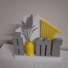 Brand New 3D Printed "HOME" Table Sign / Modern Decor