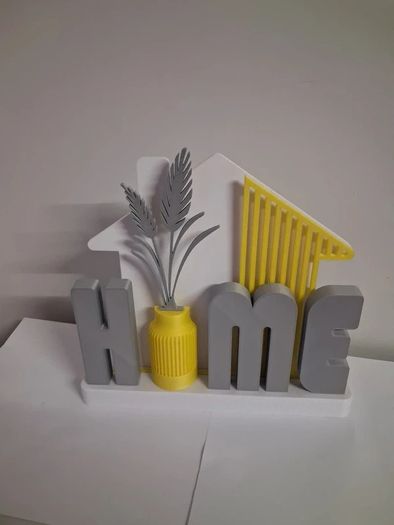 Brand New 3D Printed "HOME" Table Sign / Modern Decor