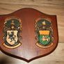 2 Personalized Double Irish Coat of Arms Knight Shield Plaque Image 8