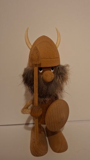 Rare Wooden Viking Warrior (Made in Denmark)