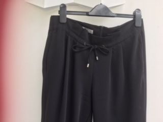 Black "PAPERBAG" TUZZI pants size 12/38 (30" leg)