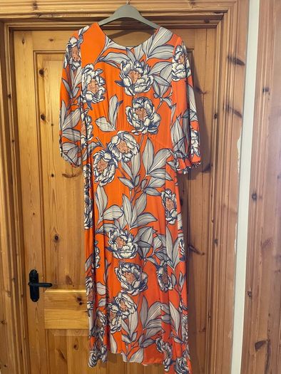 Fee G Faye orange dress sz 12 brand new
