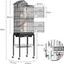 Bird Cage with Bird Toys Cage Toy Budgie Cage Cockatiel Finch Parrot Cage with Bird Stairs Image 4