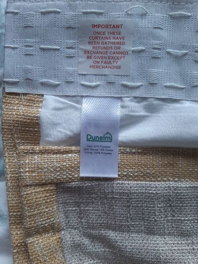 New, wide high quality pencil pleat curtains