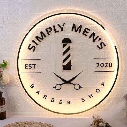 Backlit Round LED Logo Sign - Custom Illuminated Acrylic Wall Sign