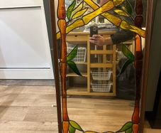 Painted Glass Mirror