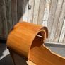 A 19th century style pine baby's rocking cradle. Image 5