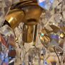1960 Germany Palwa Sputnik Chandelier Swarovski Crystal & Gilt Brass Image 4