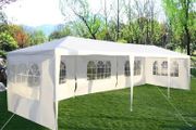 Gazebo Canopy  Party Tent  3m x 9m White