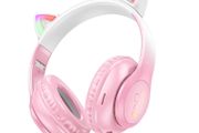 Hoco W42 Cat Ear Double Shade BT Headphones Pink