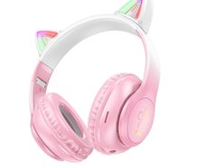 Hoco W42 Cat Ear Double Shade BT Headphones Pink