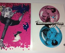 Ami Alternative Miss Ireland Promotional Flyers -Postcards 2002 and 2003 6x4 inches