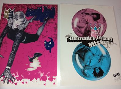 Ami Alternative Miss Ireland Promotional Flyers -Postcards 2002 and 2003 6x4 inches