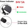 72V Charger 5A 20S Lithium-ion Battery Pack Charger 84V 5A Intelligent Fast Charging EU Plug With Cooling Fan Image 5