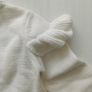 Baby Girls Cream Cardigan Floral Embroidery & Frill Image 5