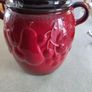 Large Vintage 1960s Red Rumtopf Jar / Scheurich Keramik West German / 820-28 Image 3