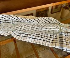 Vintage Closed Hollow Glass Pastry Rolling Pin 1920s to 1950s