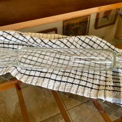 Vintage Closed Hollow Glass Pastry Rolling Pin 1920s to 1950s