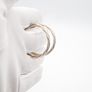 Vintage 925 Sterling Silver Italian Signed Hooped Earrings Image 5