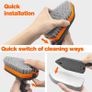 NEWE Shower Cleaning Brush, Tub Tile Cleaner Scrubber with Telescopic Long Handle Image 2