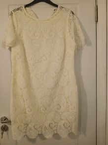 brand new cream dress size 18
