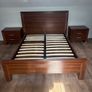 Bed frame with bedside lockers Image 2