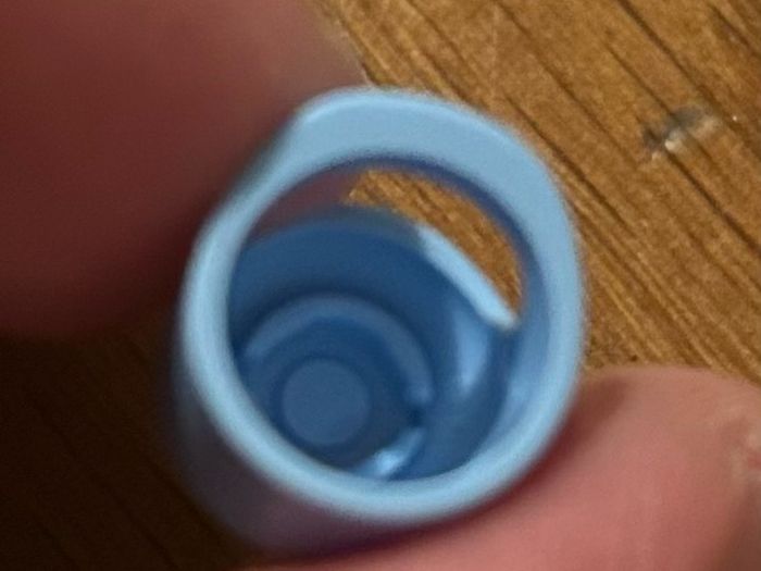 Lego spaceman helmet light blue