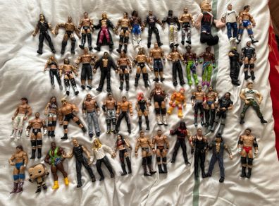 wwe 50 wrestlers action figure lot