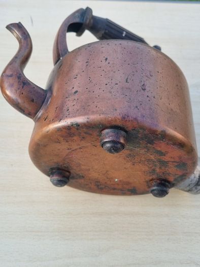 Vintage electric kettle made of copper