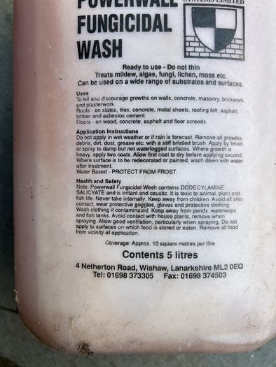 Powerwall fungal wash