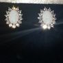 Vintage Hallmarked Silver Opal & Sapphire Clusters Image 10