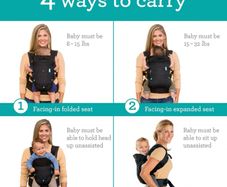 Infantino Flip Advanced 4-in-1 Baby Carrier Black Denim