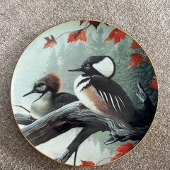 Vintage Misty Morning Plate North American Ducks Rod Lawrence