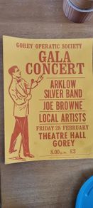 1970s Gorey Concert poster