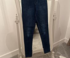 Super Skinny Fit Indigo Jeans Size 8 Long