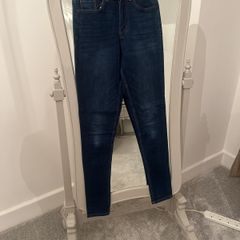 Super Skinny Fit Indigo Jeans Size 8 Long