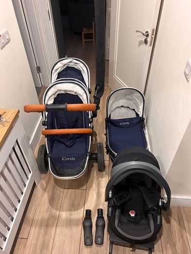 Travel system with optional twin buggy