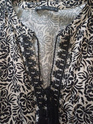 Zara Black Printed Playsuit
