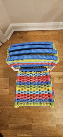 IKEA childrens multicolour chairs