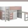 Midsleeper bed with desk and storage Image 2