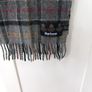 Barbour Grey 100% Wool Lambswool Scarf. Image 2
