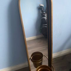 Statement Mirror with plant holder
